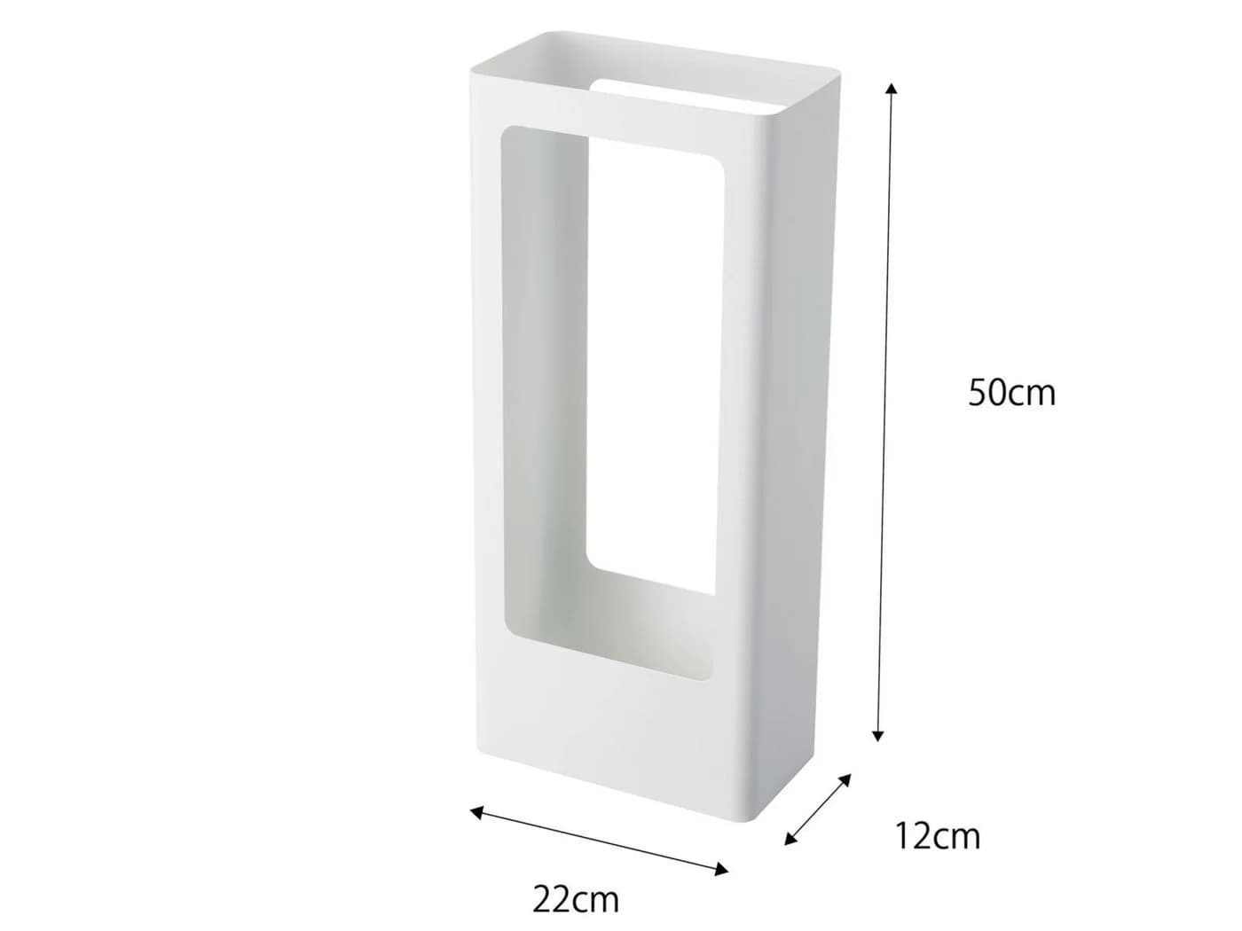 Yamazaki Schirmständer TOWER Weiß Metall Skandinavisch