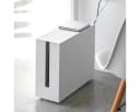 Yamazaki Kabelbox Tower groß mit Rollen aus Metall Weiß Bild 2