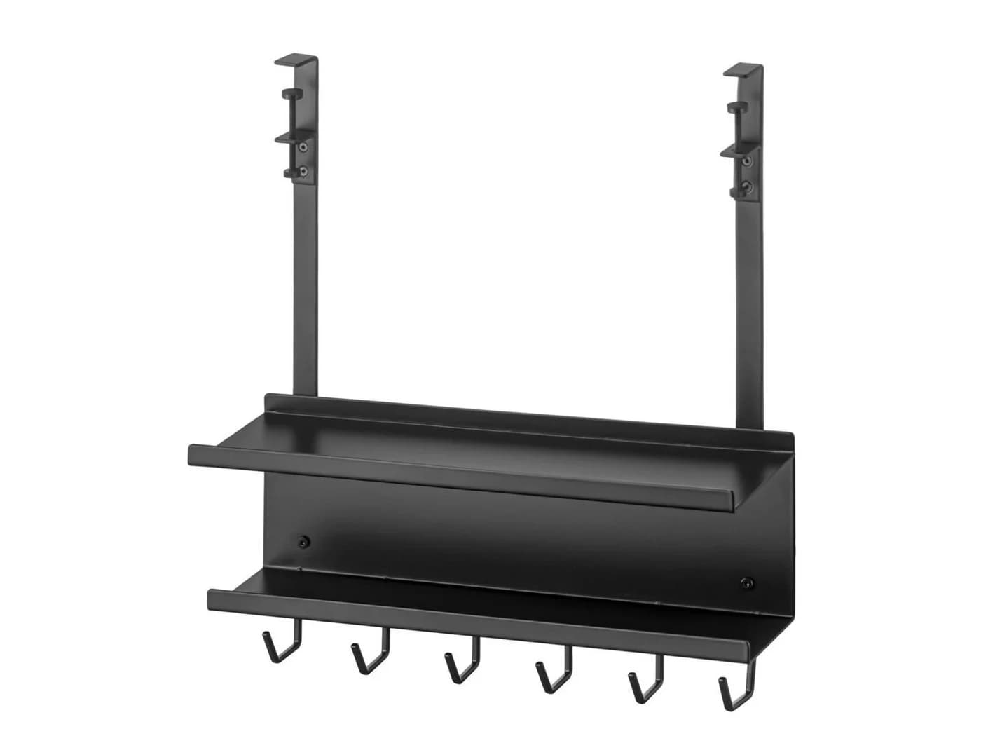 Yamazaki Kabelkanal Smart Kabelorganizer Metall Schwarz 2 Ebenen - Bild 3