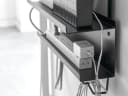 Yamazaki Kabelkanal Smart Kabelorganizer Metall Schwarz 2 Ebenen Bild 5
