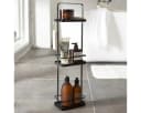 Yamazaki Badregal Tower Schwarz Metall 3 Ablagen Bild 2