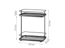 Yamazaki Badregal Tower Standregal Metall Schwarz 2 Ebenen Bild 1