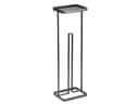 Yamazaki Toilettenpapierständer Tower Schwarz Metall mit Ablage Bild 1