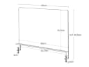 Yamazaki Magnettafel Tower Magnetwand Weiß für Schreibtisch Bild 1