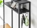 Yamazaki Konsolentisch Tower Schwarz mit 2 Regalebenen Bild 5