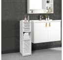 JEOBEST Badschrank Schmal 2 Türen Weiß PP-Schaumstoff Bild 5