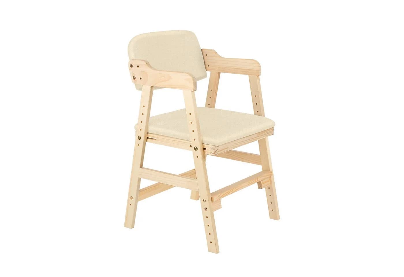 JEOBEST Kinderstuhl Höhenverstellbarer Stuhl Beige - Bild 2