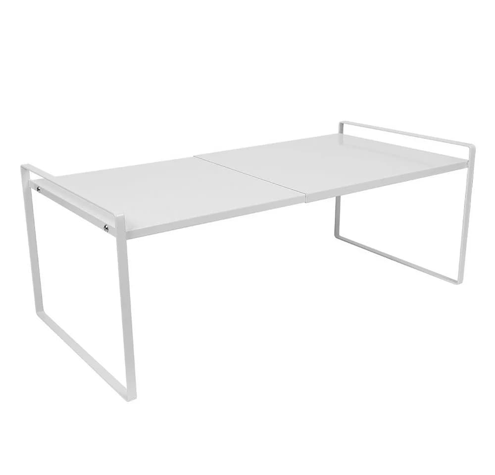 JEOBEST Küchenregal Ausziehbar Weiß Stapelbar Organizer - Bild 2
