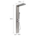 JEOBEST Duschsystem Duschpaneel 4 Strahlarten mit Massagedüsen Bild 3