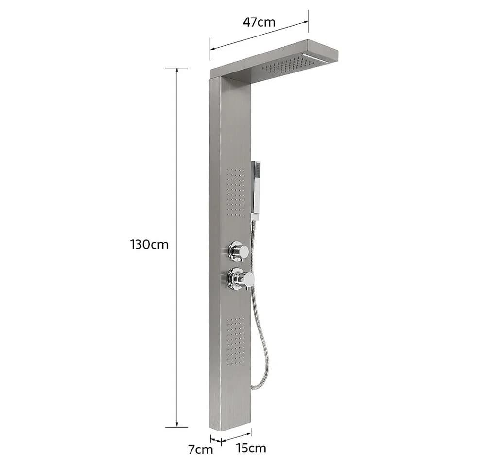 JEOBEST Duschsystem Duschpaneel 4 Strahlarten mit Massagedüsen - Bild 3