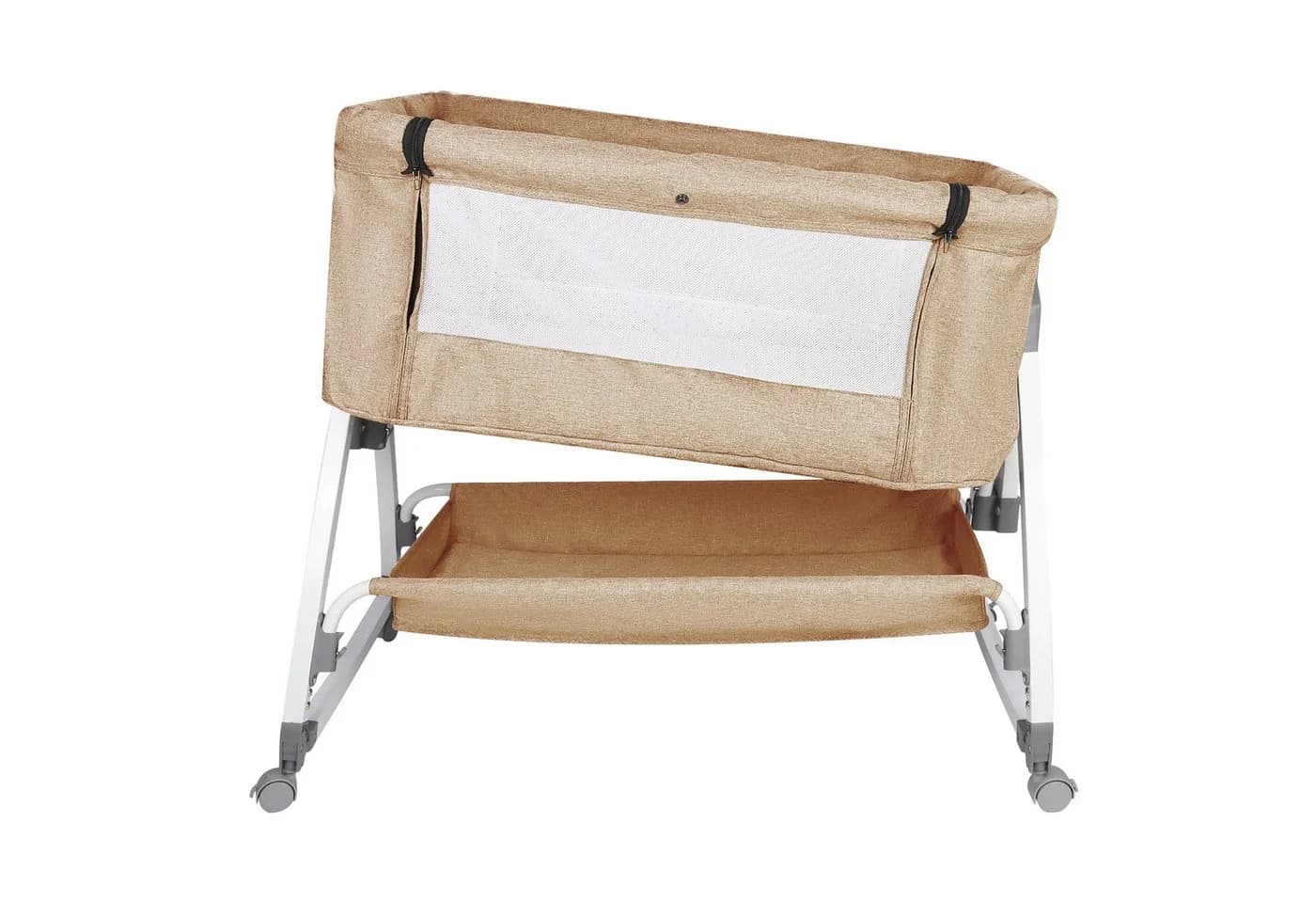 JEOBEST Beistellbett 3 in 1 Babybett Beige/Weiß mit Moskitonetz - Bild 5
