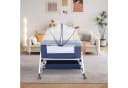 JEOBEST Beistellbett 3 in 1 Babybett mit Moskitonetz und Stauraum Dunkelblau Bild 1