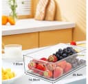 JEOBEST Kühlschrank Organizer Set 6-teilig Transparent Stapelbar Bild 4
