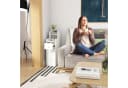 JEOBEST Nachttisch Nachtschrank Schmal, Beistelltisch mit 3 Schubladen Bild 1