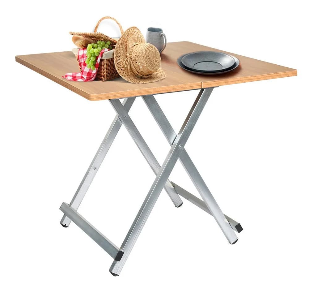 JEOBEST Klapptisch Balkontisch Gartentisch Tragbar Esszimmertisch Outdoor Tisch Platzsparender Robust Stabil Eckig - Bild 2