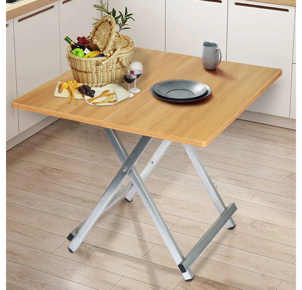 JEOBEST Klapptisch Balkontisch Gartentisch Tragbar Esszimmertisch Outdoor Tisch Platzsparender Robust Stabil Eckig - Bild 3
