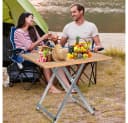 JEOBEST Klapptisch Balkontisch Gartentisch Tragbar Esszimmertisch Outdoor Tisch Platzsparender Robust Stabil Eckig Bild 4