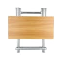 JEOBEST Klapptisch Balkontisch Gartentisch Tragbar Esszimmertisch Outdoor Tisch Platzsparender Robust Stabil Eckig Bild 5