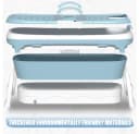 JEOBEST Faltbare Badewanne Erwachsene Blau mit Nackenstütze Bild 5