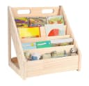 JEOBEST 5-stöckiges Bücherregal Kiefernholz Kinderregal Bild 2