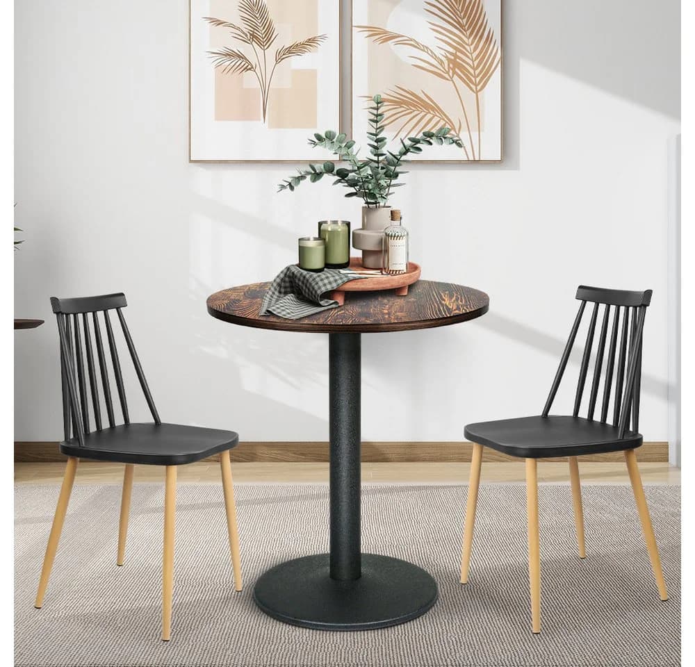 JEOBEST Bartisch Esstisch Rund Industrieller Stil