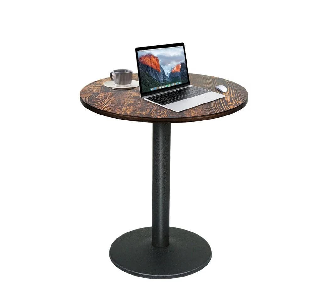 JEOBEST Bartisch Esstisch Rund Industrieller Stil - Bild 4