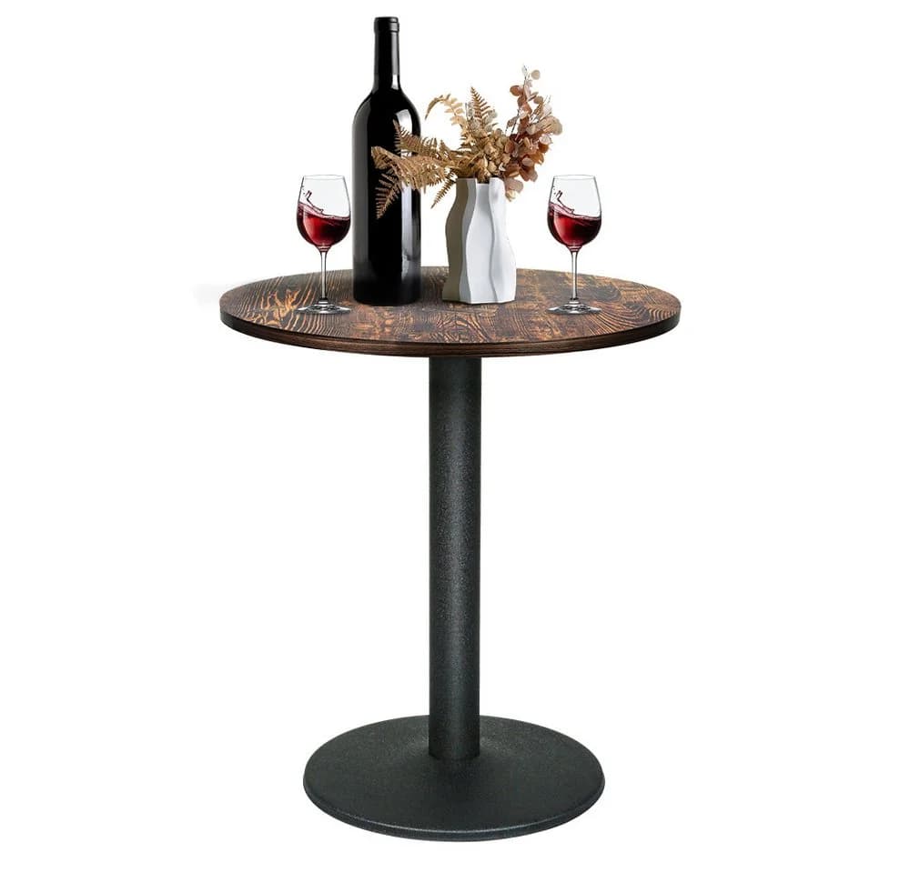 JEOBEST Bartisch Esstisch Rund Industrieller Stil - Bild 5