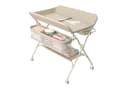 JEOBEST Wickeltisch Baby Wickelkombi, Wickelauflage, Trendy, 1-tlg. Mobil, Mit Bremse, 5-fach höhenverstellbar, Klappbar, Ablagekorb Bild 2