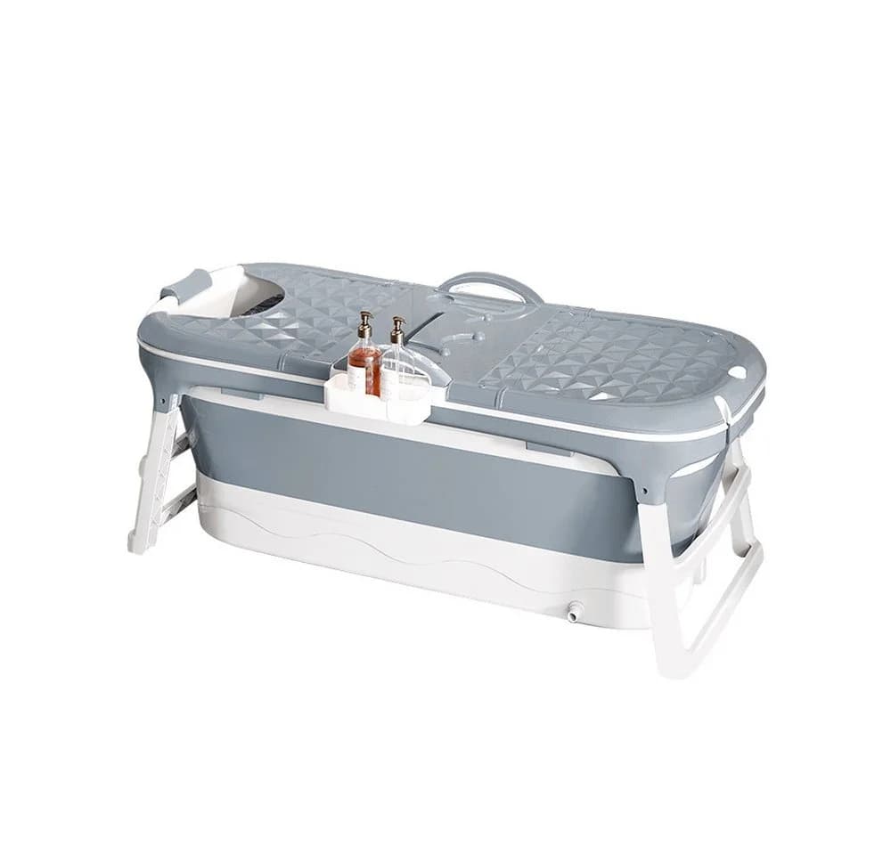 JEOBEST Faltbare Badewanne Erwachsene 118x60x53cm Blau - Bild 2