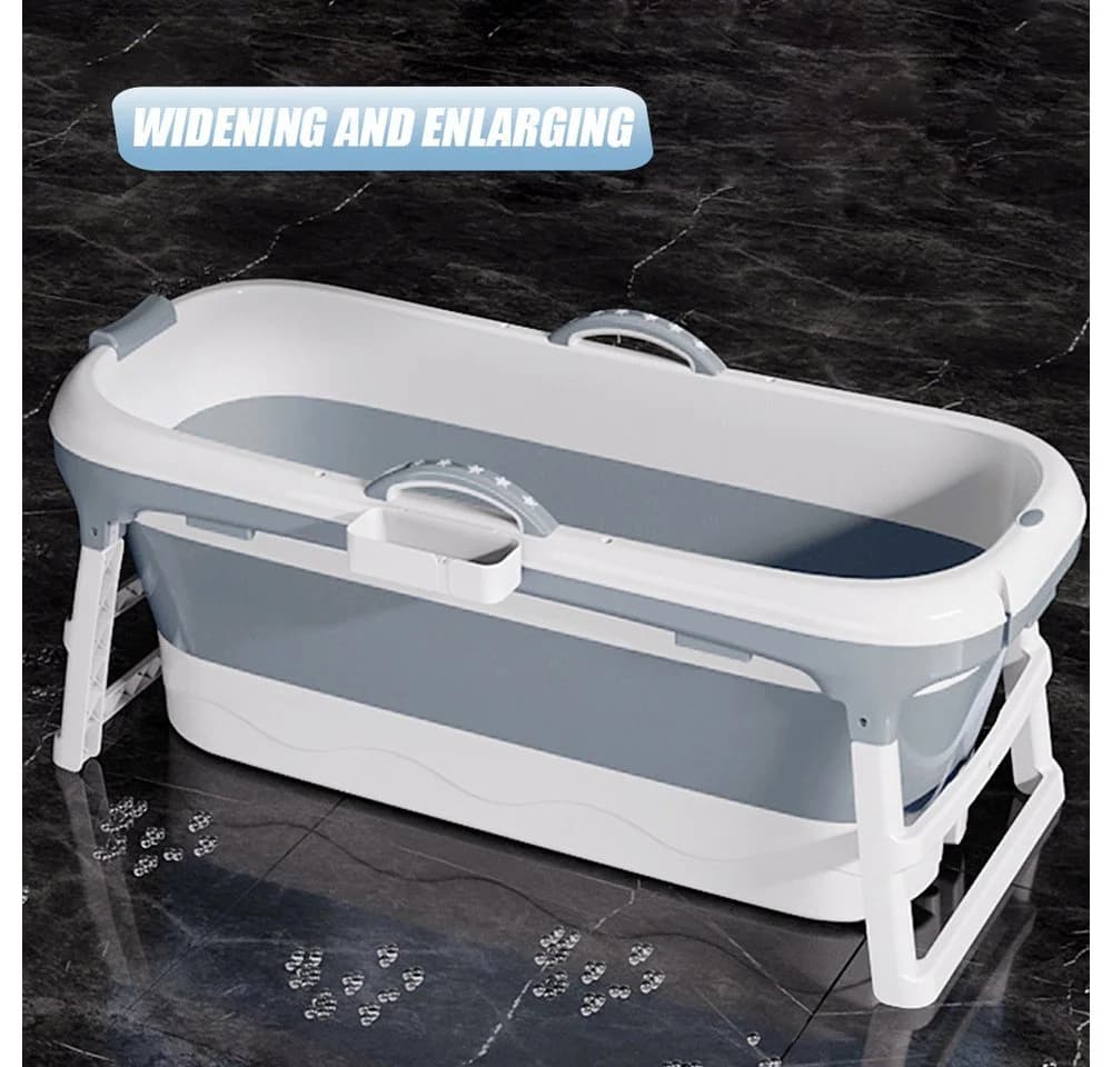 JEOBEST Faltbare Badewanne Erwachsene 118x60x53cm Blau - Bild 4
