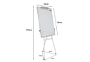 JEOBEST Magnettafel Whiteboard mit Ständer Höhenverstellbar Weiss Bild 5