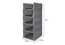 JEOBEST Schubladenbox Aufbewahrungsbox Grau 5er Set Klappbar Stapelbar Bild 5
