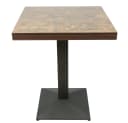 JEOBEST Esstisch Esszimmertisch 60x60cm Holzplatte Metallbeine Bild 5