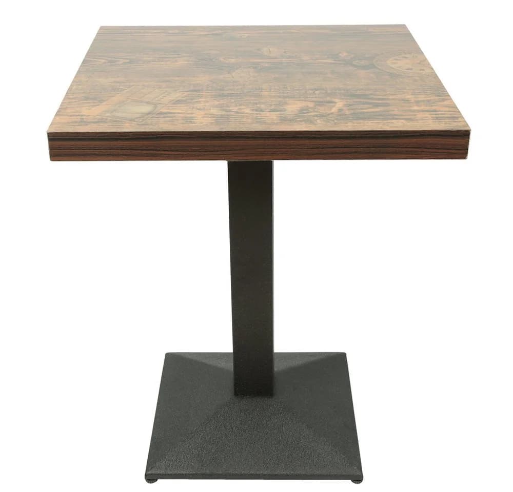 JEOBEST Esstisch Esszimmertisch 60x60cm Holzplatte Metallbeine - Bild 5