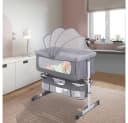 JEOBEST Babybett Beistellbett Höhenverstellbar mit Rädern Bild 1