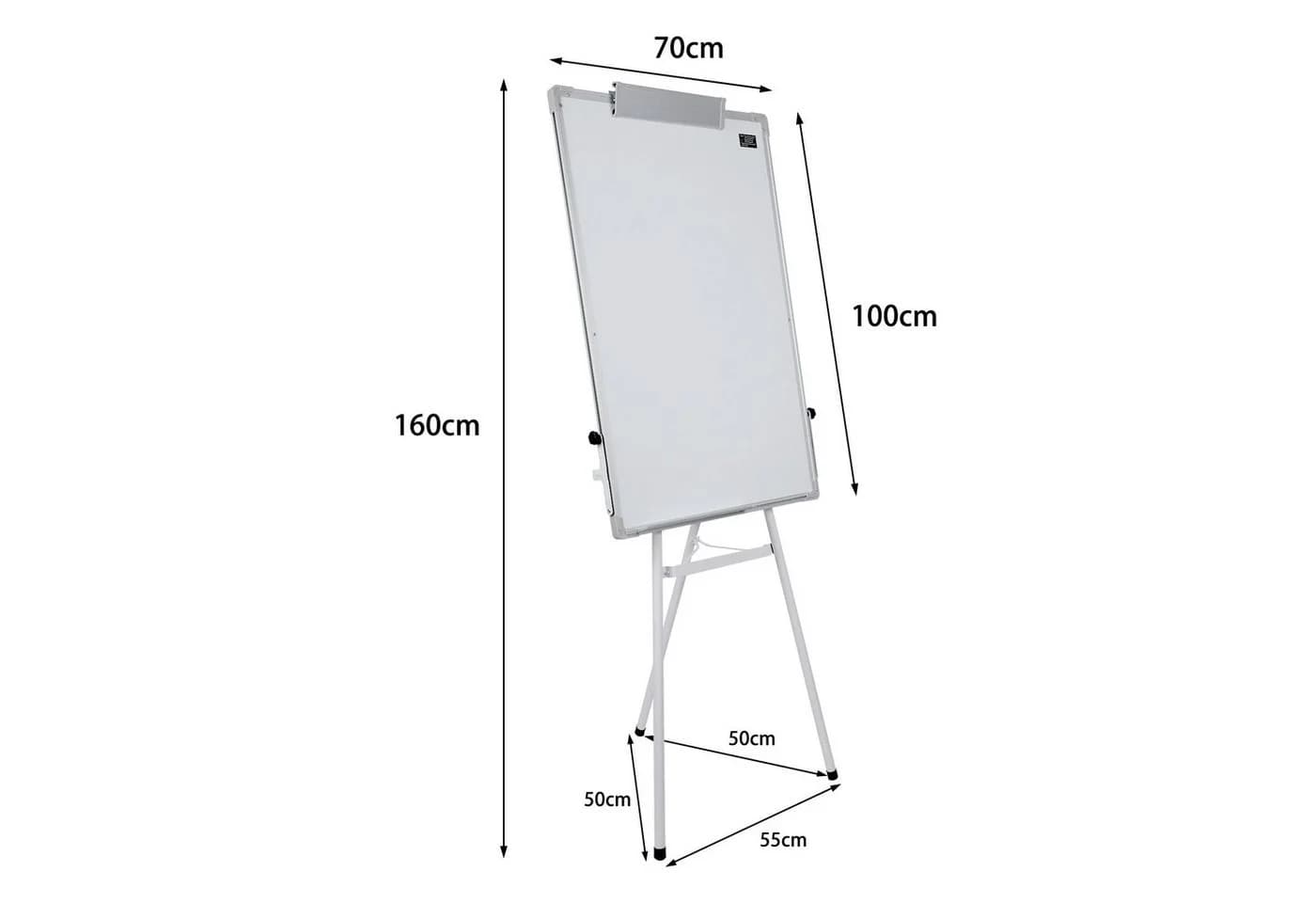 JEOBEST Magnettafel mit Ständer 70x100 cm weiß höhenverstellbar - Bild 3