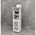 JEOBEST Badschrank Weiß Platzsparend Bild 1