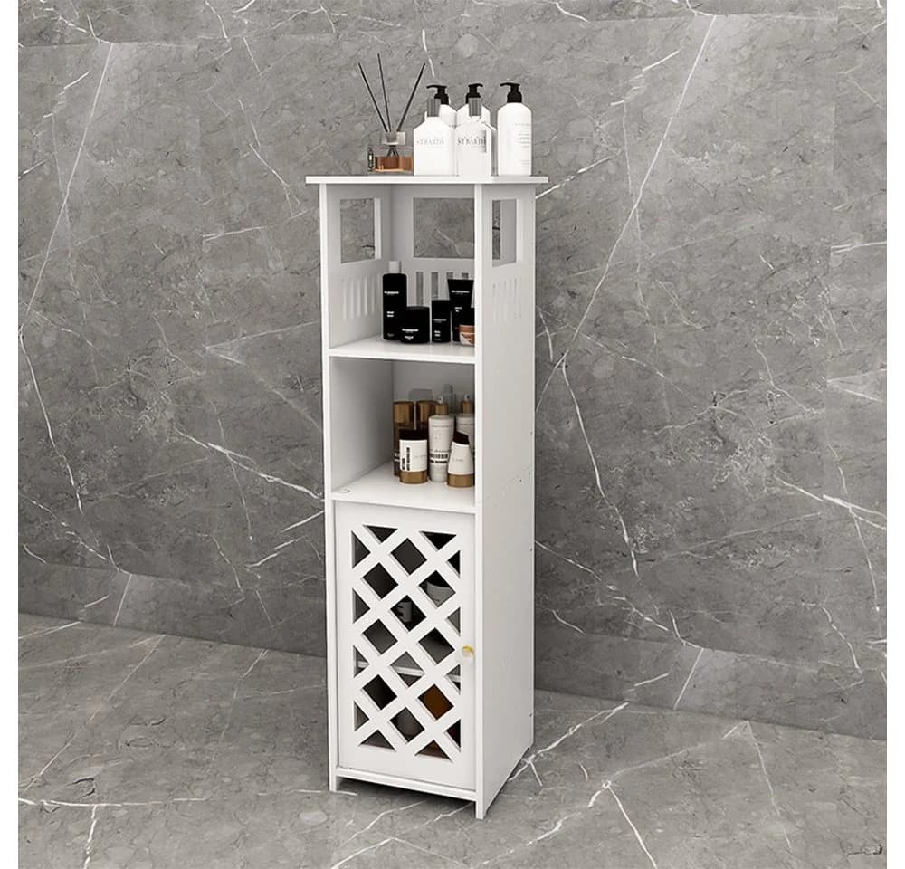 JEOBEST Badschrank Weiß Platzsparend
