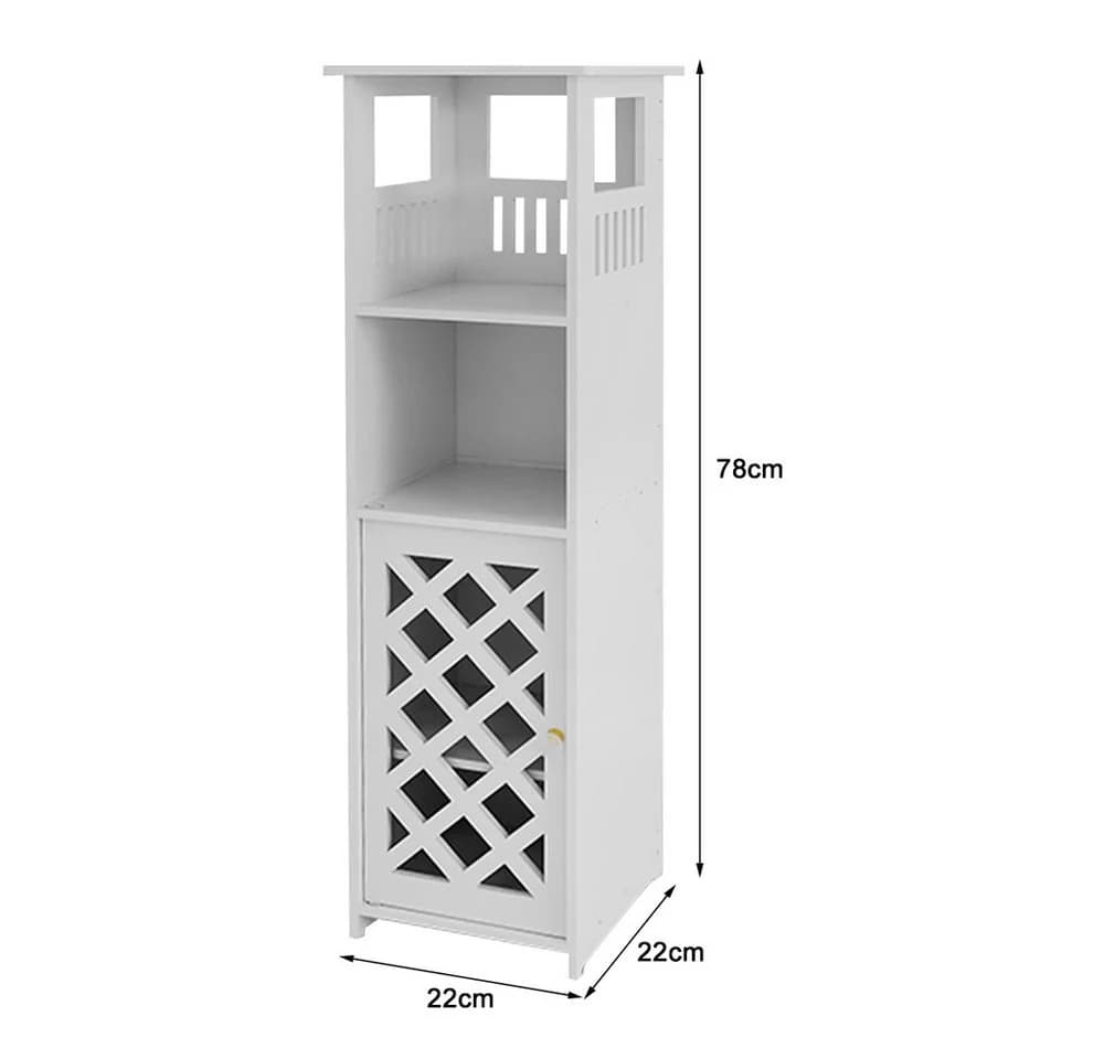 JEOBEST Badschrank Weiß Platzsparend - Bild 3