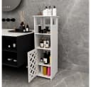 JEOBEST Badschrank Weiß Platzsparend Bild 5