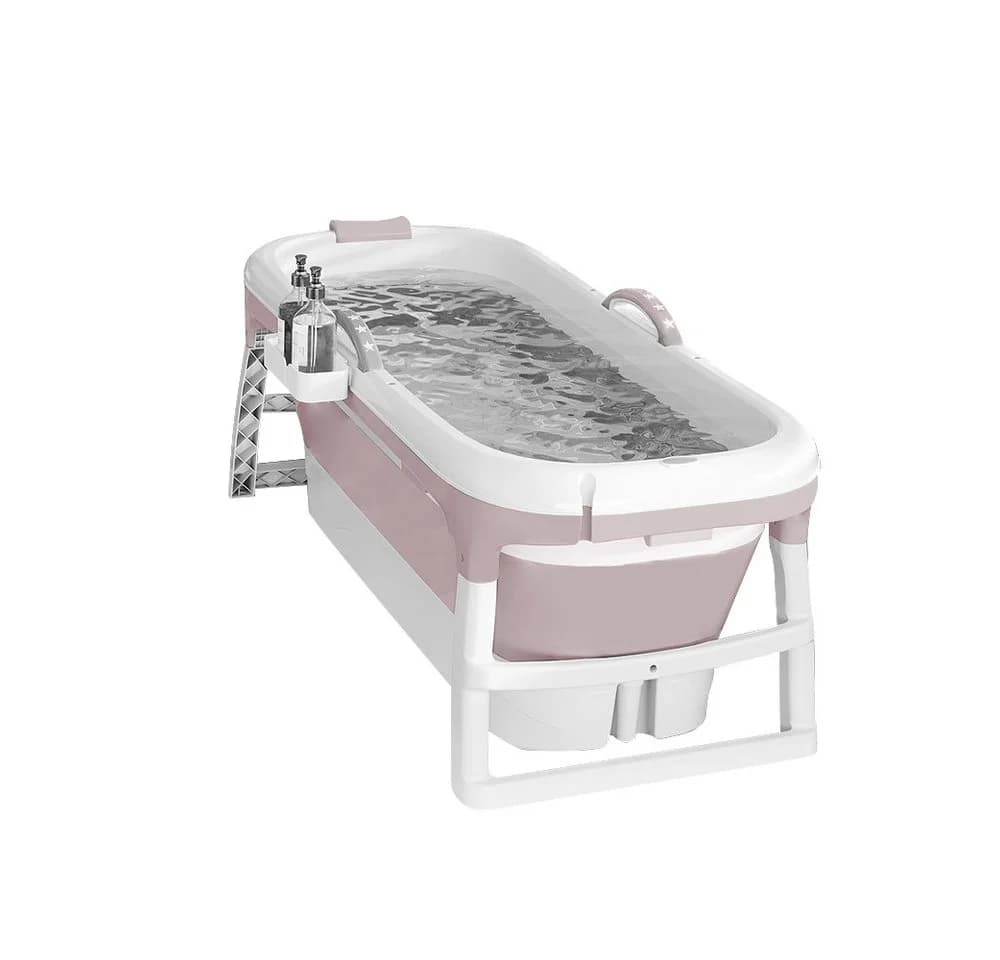 JEOBEST Faltbare Badewanne Erwachsene Blau mit Nackenstütze - Bild 3
