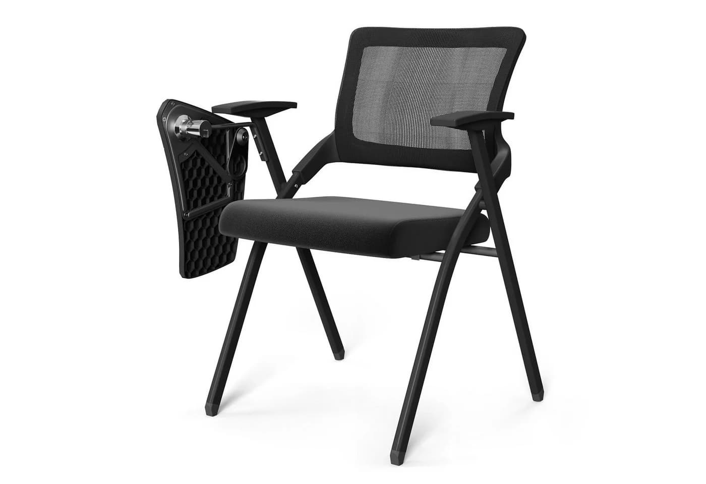 JEOBEST Klappstuhl mit Klapptisch Schwarz