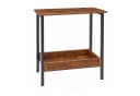 JEOBEST Beistelltisch Modern Braun Metallgestell Bild 5
