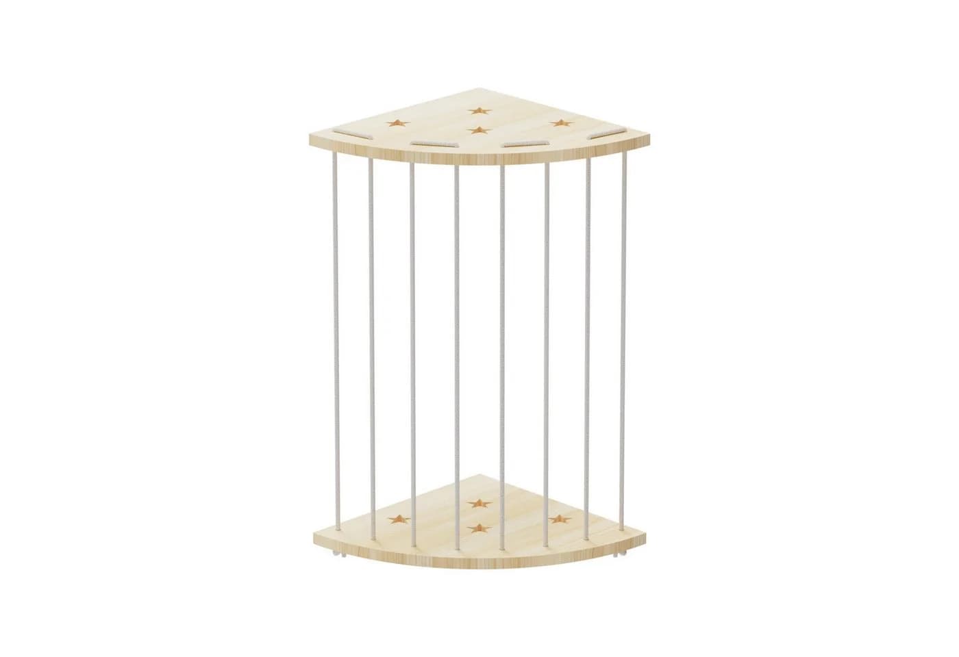 JEOBEST Spielzeugtruhe Kuscheltier Aufbewahrung Holz Wand Ecke - Bild 5