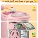 LA CUTE Elektronische Spardose Roségold mit Passwort und Geldeinzug Bild 4