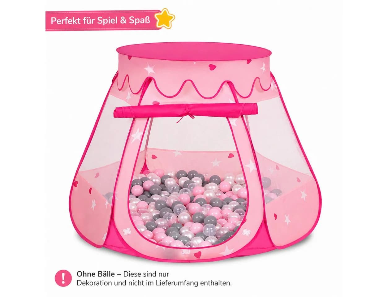 SELONIS Kinder Spielzelt Rosa 105x90 cm - Bild 3