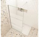 duschspa Duschwand Walk in Dusche 190cm ESG Glas mit Nano-Beschichtung Bild 1