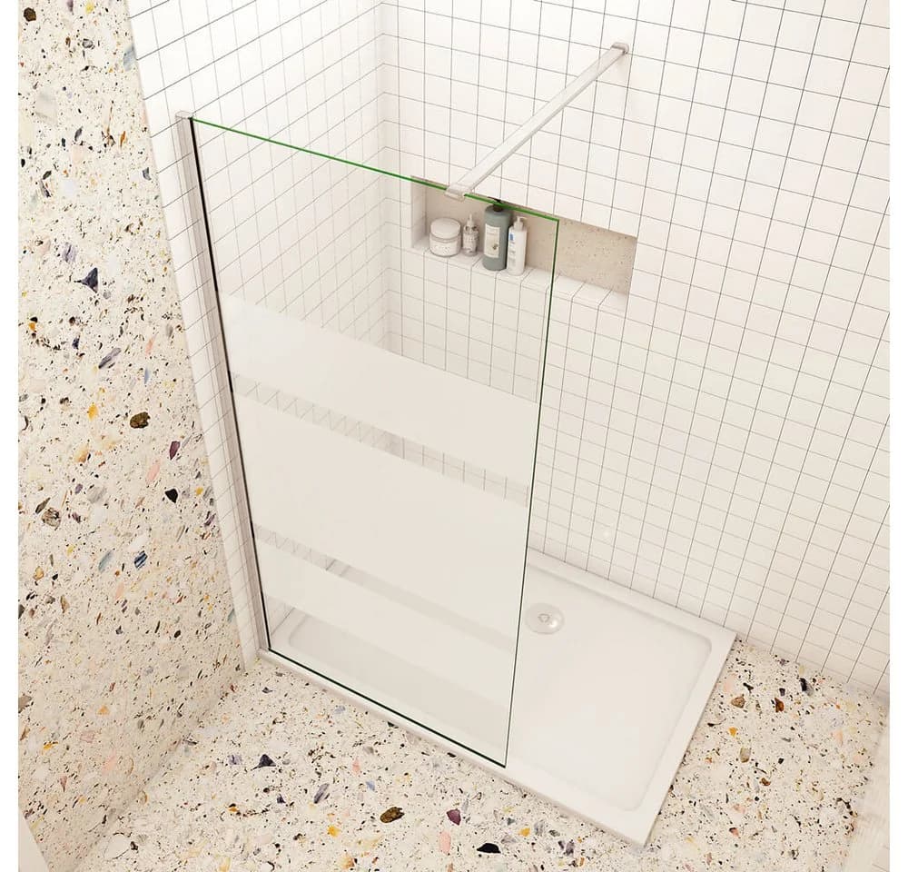 duschspa Duschwand Walk in Dusche 190cm ESG Glas mit Nano-Beschichtung