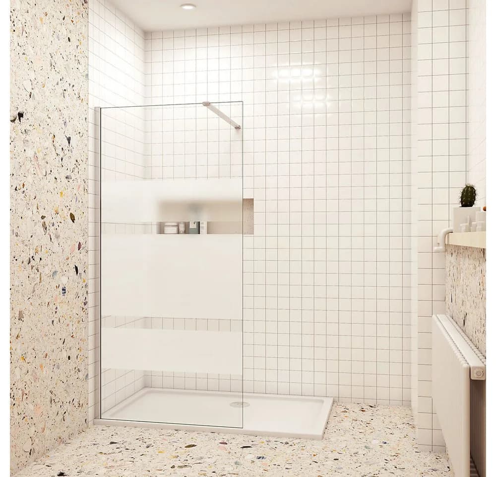 duschspa Duschwand Walk in Dusche 190cm ESG Glas mit Nano-Beschichtung - Bild 2