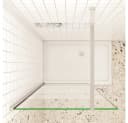 duschspa Duschwand Walk in Dusche 190cm ESG Glas mit Nano-Beschichtung Bild 3